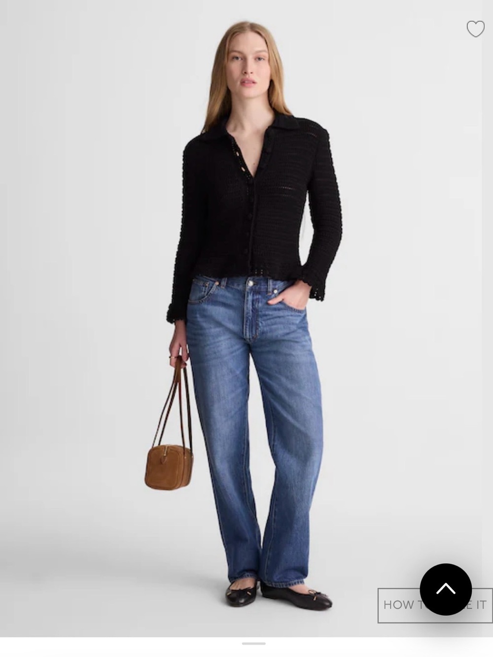 Madewell Black Crochet Button-Up Cardigan - Picture 9 of 9